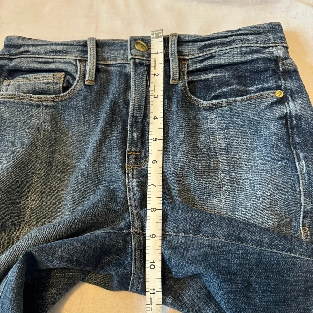 Frame 24 Le Nouveau Straight Jeans w/ Split Hem
